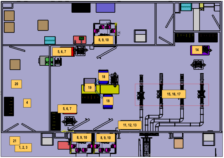 Trajet d'un coupleur au LAL - 2 - (à partir du fic. d'Alexis V. "0034_V1_XFEL Process assembly at LAL.pptx"